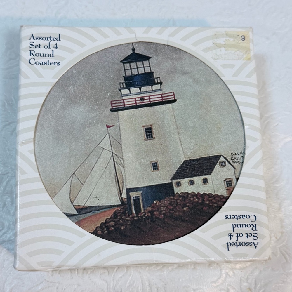 CoasterStone 4 Piece Lighthouse Coaster Set